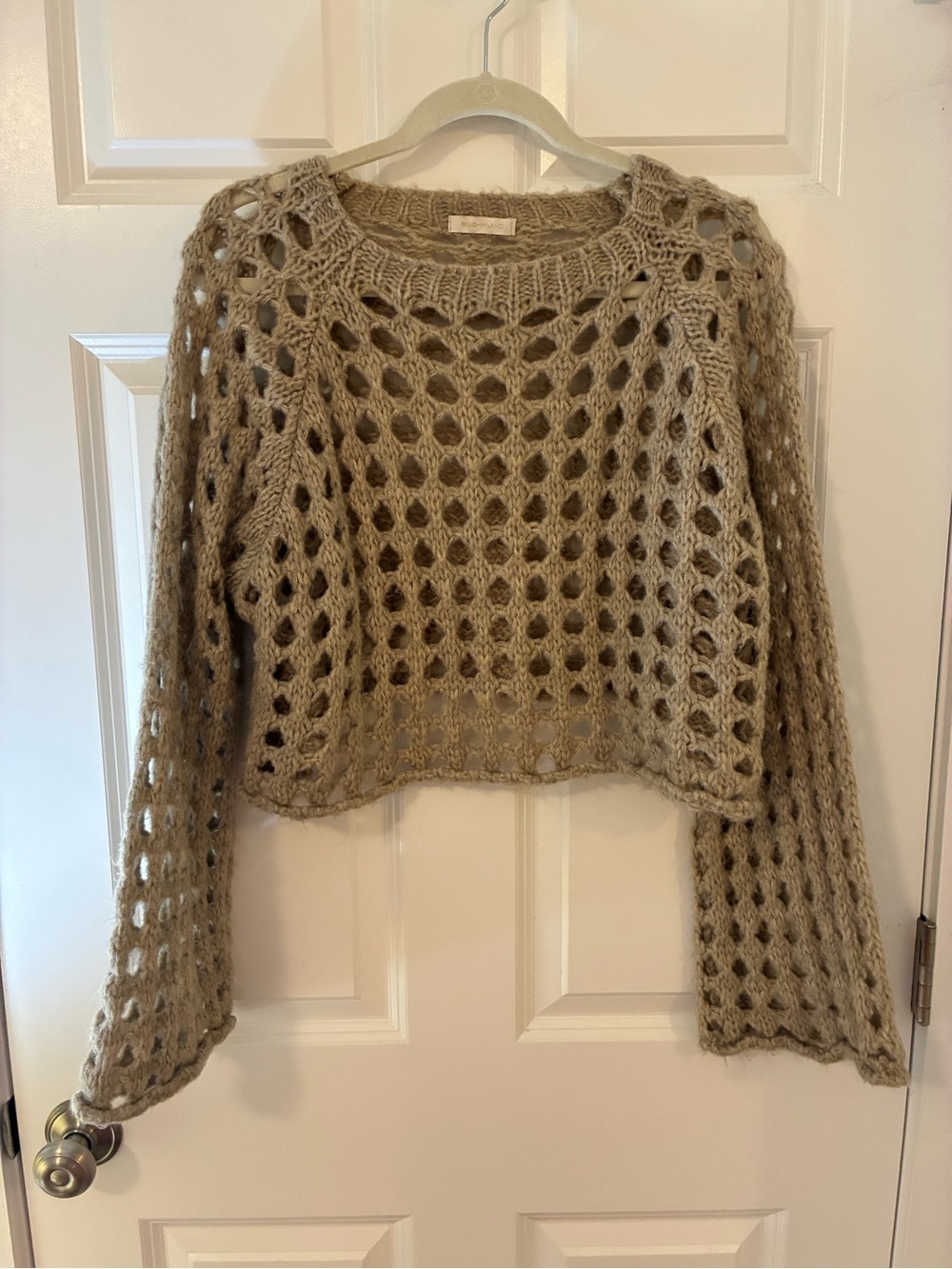 Milio Milano Women’s Sweater Deep Taupe Chunky Knitted Made In Italy Trendy
